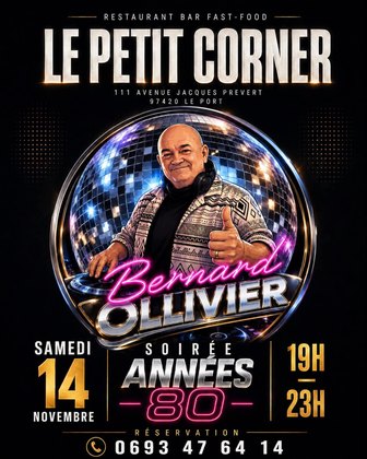 Affiche : Soirée Années 80 au Petit Corner, Le Port